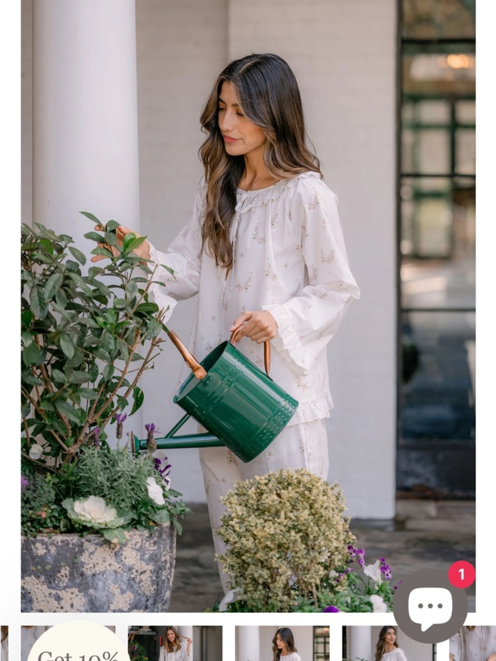 Lenora LUCY RUFFLE LONG PAJAMAS - Picture 5 of 5